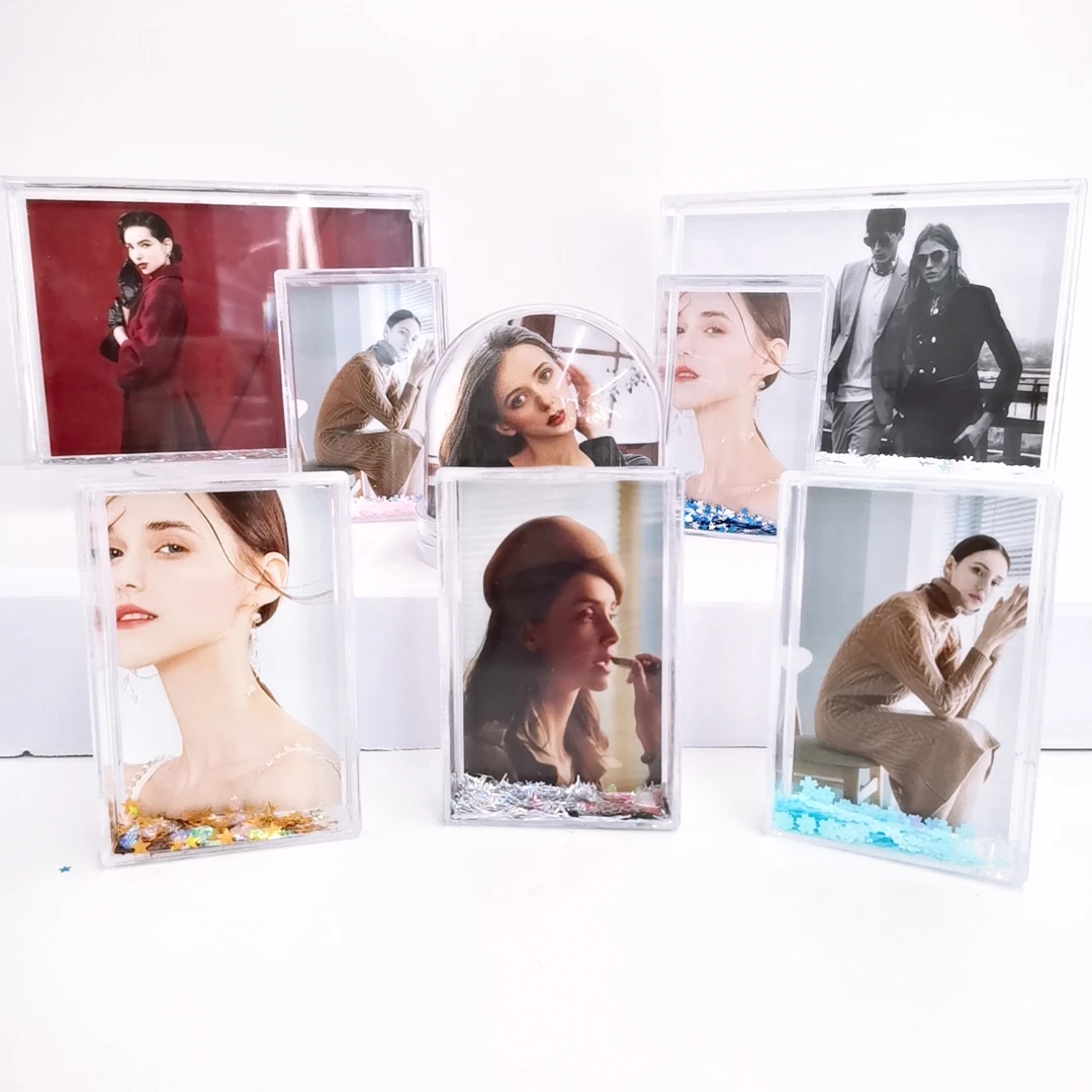  Заводская Прямая запись памяти 2x3 мини-размер Instax Жидкий блеск фоторамка с