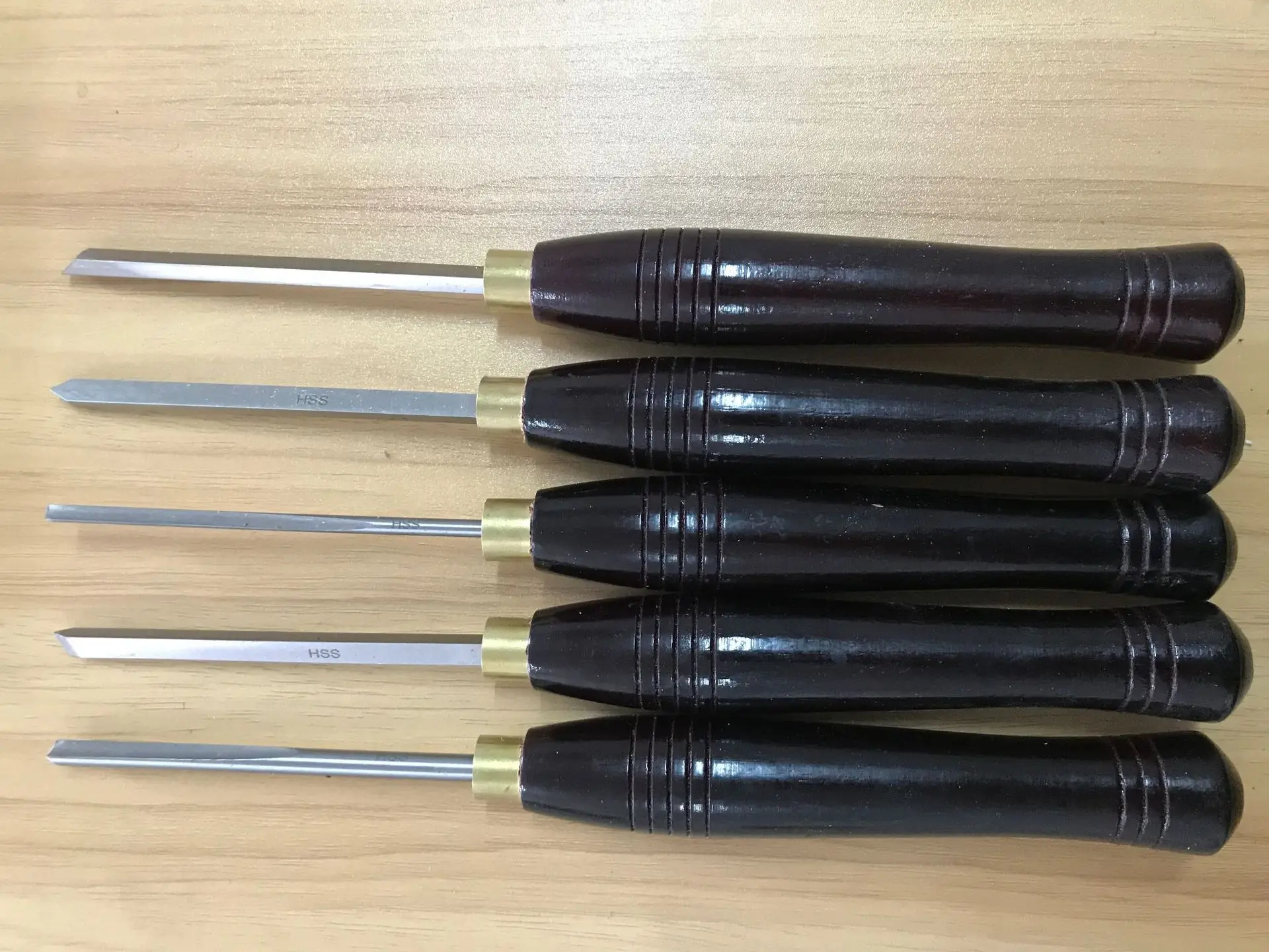 5 pcs gouge wood woodturning chisel set wood tools