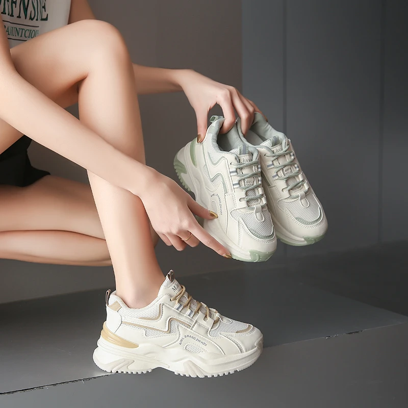 2023  Wholesale Eva Mesh Zapatillas Tenis Mujer Fashion Chunky Shoes Sneakers For Women And Ladies