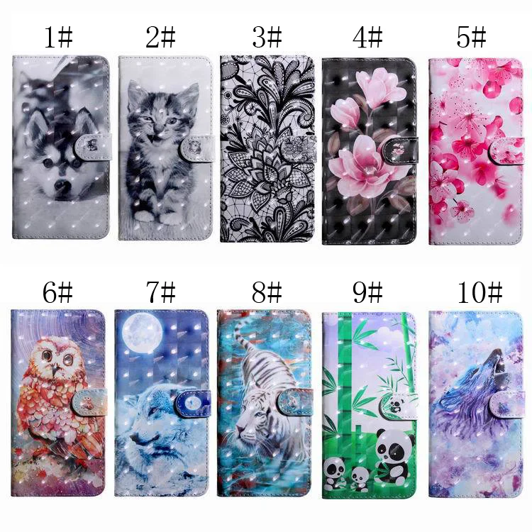 For P30/pro Animal 3D Effect Painted Cover P20 P20lite P20pro Revealed Mobile Shell
