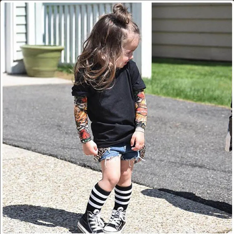 
2021 New High Quality Boy Long Sleeve Print T-shirt Fashion Style Cool Boy&Girl Sping Clothes Children Clothing 