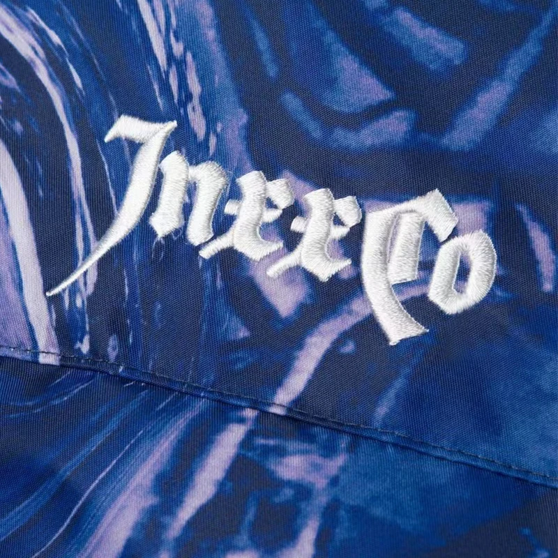 DiZNEW Custom fully printed Bubble Jacket Winter Hooded Down Jacket Oversized printed puffer jacket