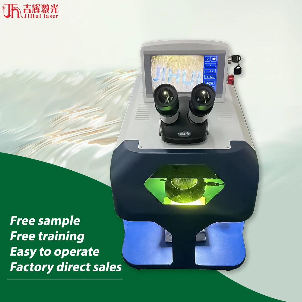 JIHUI Portable small welding machine 80W gold silver and platinum jewellery micro mini laser spot welding machine