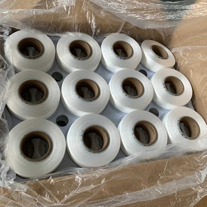 famous huafon factory high elastic thread for knit stretch fabric qianxi AA grade 70D cq600 semidull bare spandex yarn