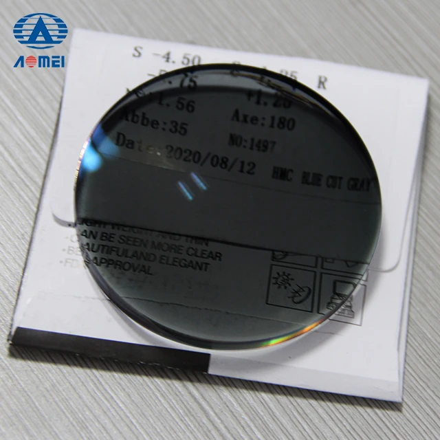 RX 1.56  blue cut HMC photochromic optical lenses