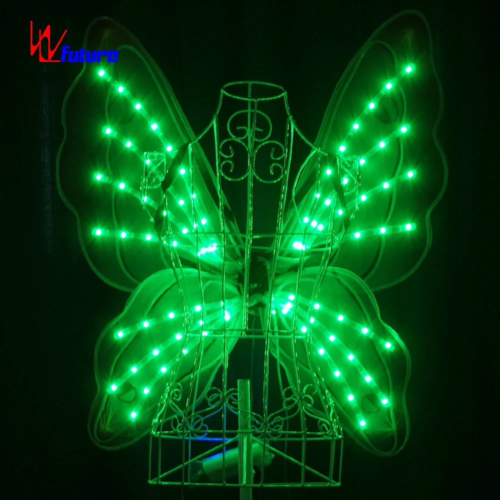 Wireless Control LED Wings Novel Programmable Butterfly Dance Performance Costume for Adults Festive Stage Belly Dance Prop