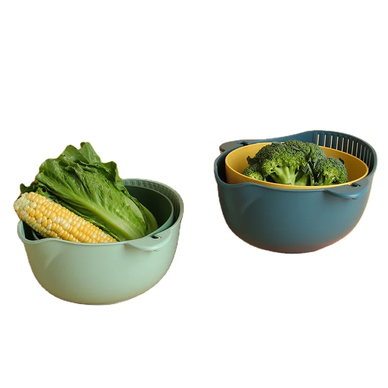 Kitchen use Collapsible Rotating plastic Drain washing Basket