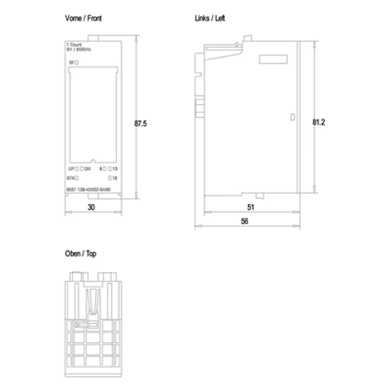 SIEMENS 6ES7138-4DE02-0AB0 PLC SIMATIC DP Electronics module for ET 200S 1 count 5 V/500 kHz