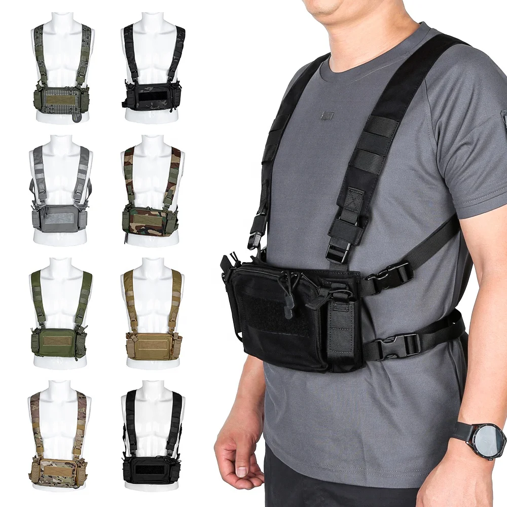 2022 Hunting Vest Oxford Fabric Plate Carrier Waterproof Tactical Vest Breathable Mesh Outdoor Personal Protective Vest