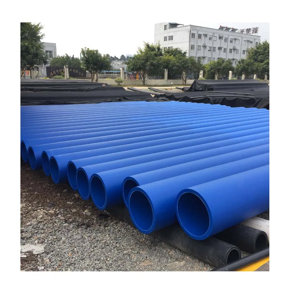 Customized Blue Color 4 Inch Size Round Shape Big Diameter HDPE Pipe In Competitive Price