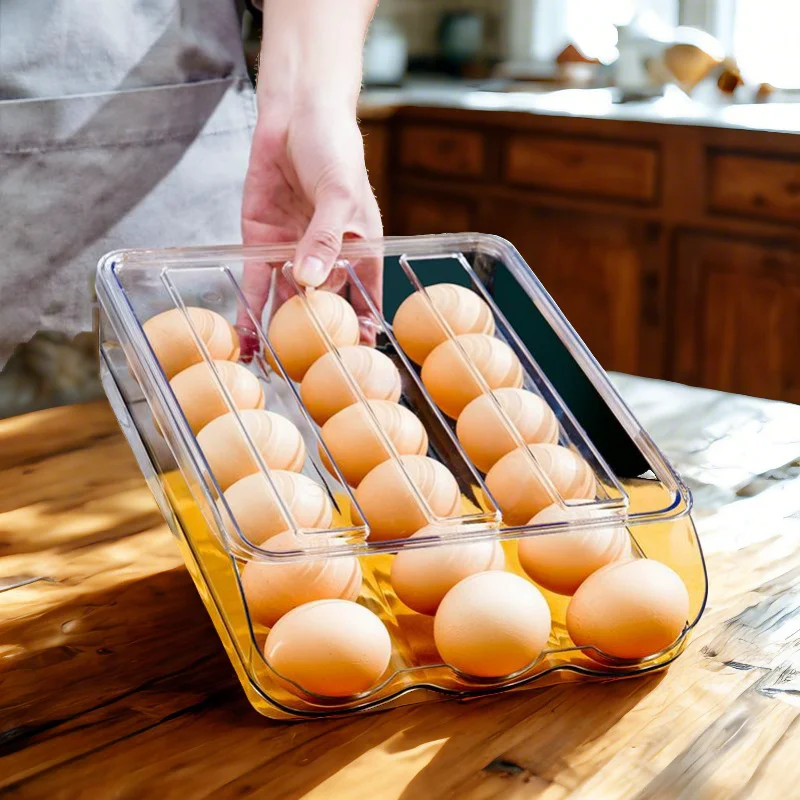 Stackable And Durable Egg Holder Large Capacity Plastic Egg Storage Container Egg Rack