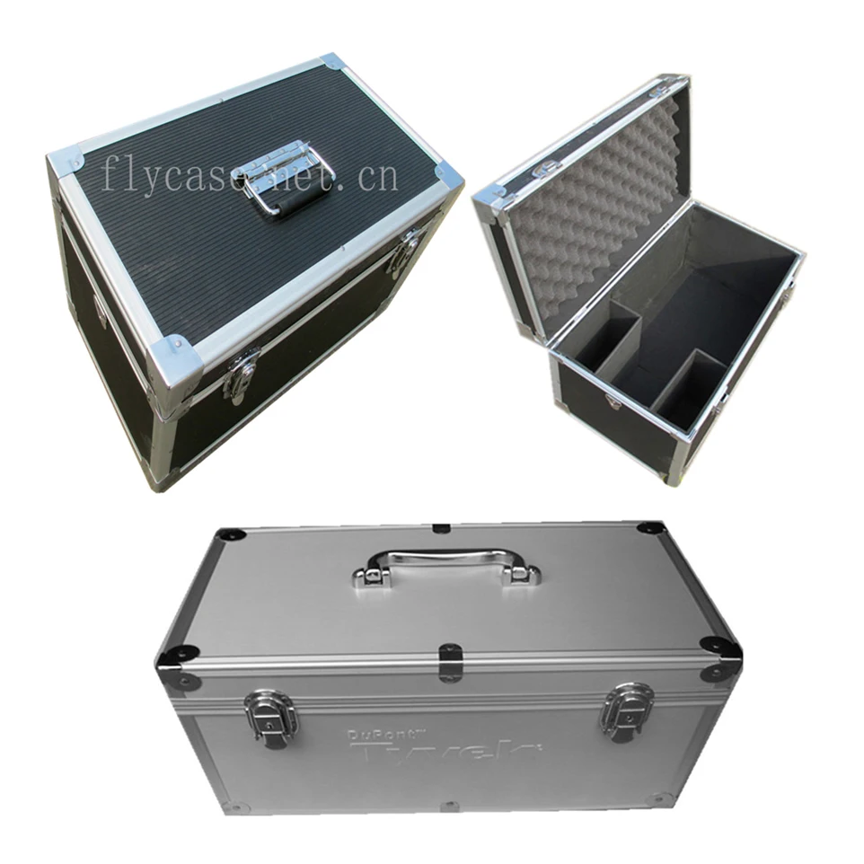 fashion aluminum suitcase hard camera case with die-cut foam