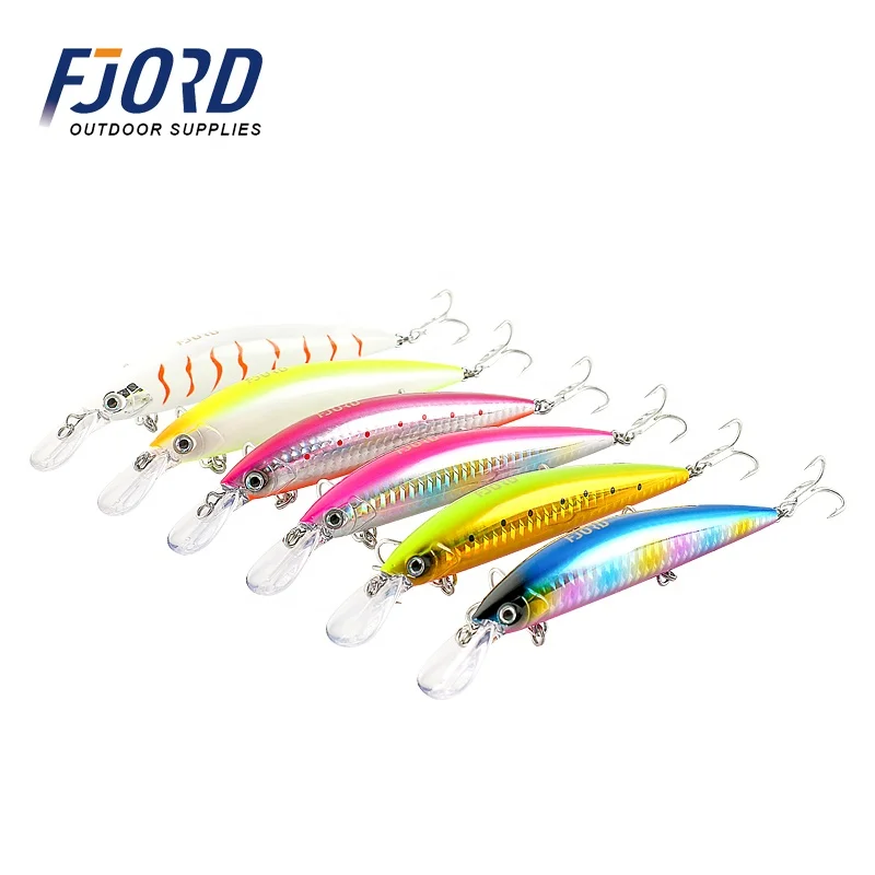 FJORD 37g 110mm Wholesale Deep DivingPrint Plastic Hard Fishing Heavy Sinking Minnow Lure Japanese Lure
