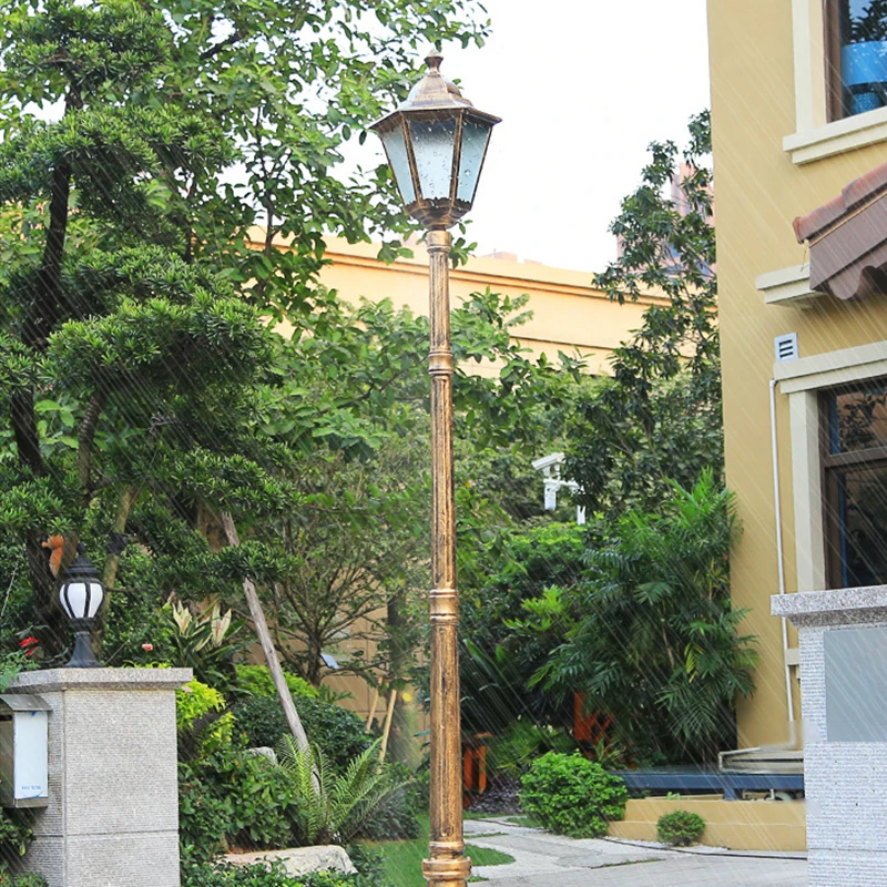 European lawn light garden light community villa landscape light outdoor waterproof street lamp retro garden lamp 3 meters