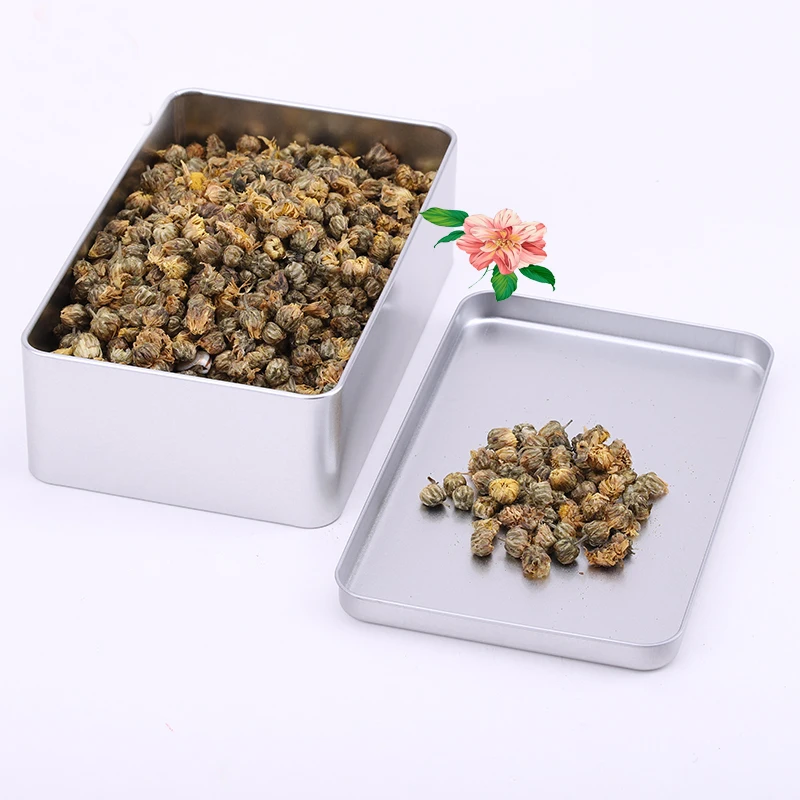 Manufacturer Custom Tinplate Box rectangular Flat Cover Tea tin box