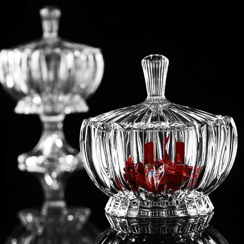 Famous King Crystal Candy Dish luxury christmas glass candy jar