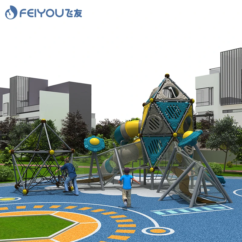 Outdoor play station systems play set rotational moulds slide playground children playground