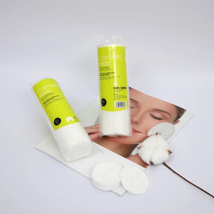 Makeup Face Pad High Precision and Cheap Price Disposable Cotton Disposable Cosmetic Cotton Multipurpose Face Cleaning 80pcs/bag