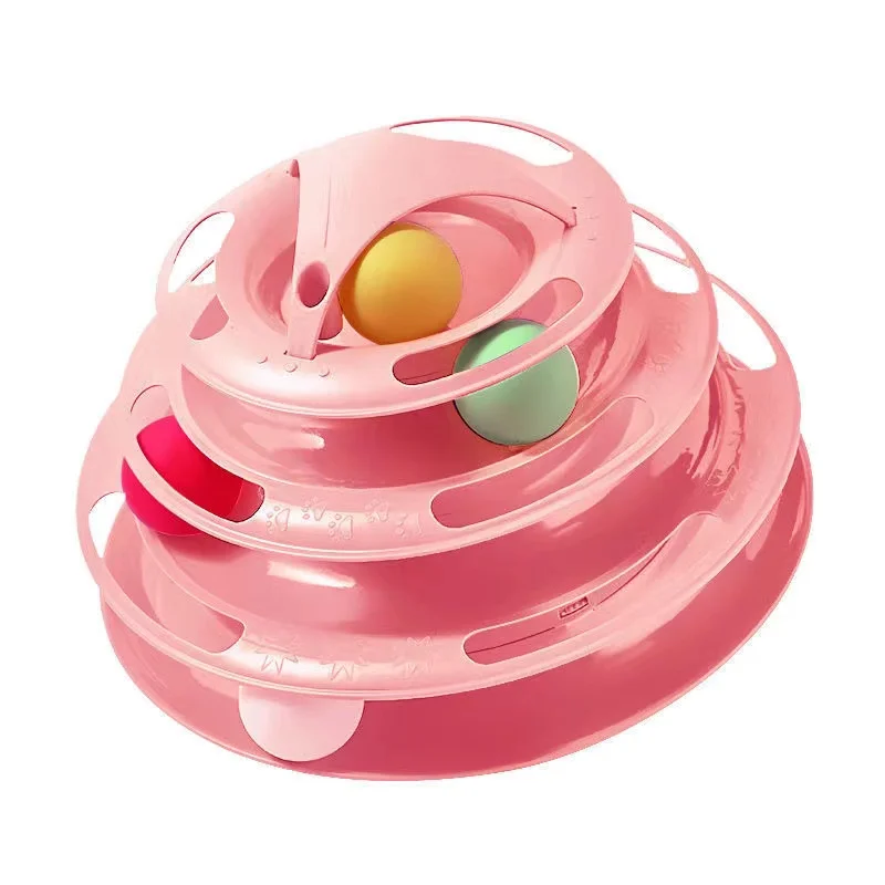 Wholesale Cat Toy Turntable Ball Three-layer Combination Since Hey Funny Cat Artifact Molar Pet Supplies