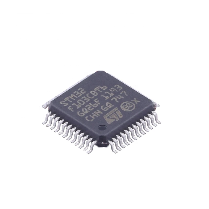 Hot selling Lqfp48 32-bit Rom Flash Cpu Ic Chip Stm32 Electronic Components Microcontroller St Mcu STM32F103CBT6 made in China