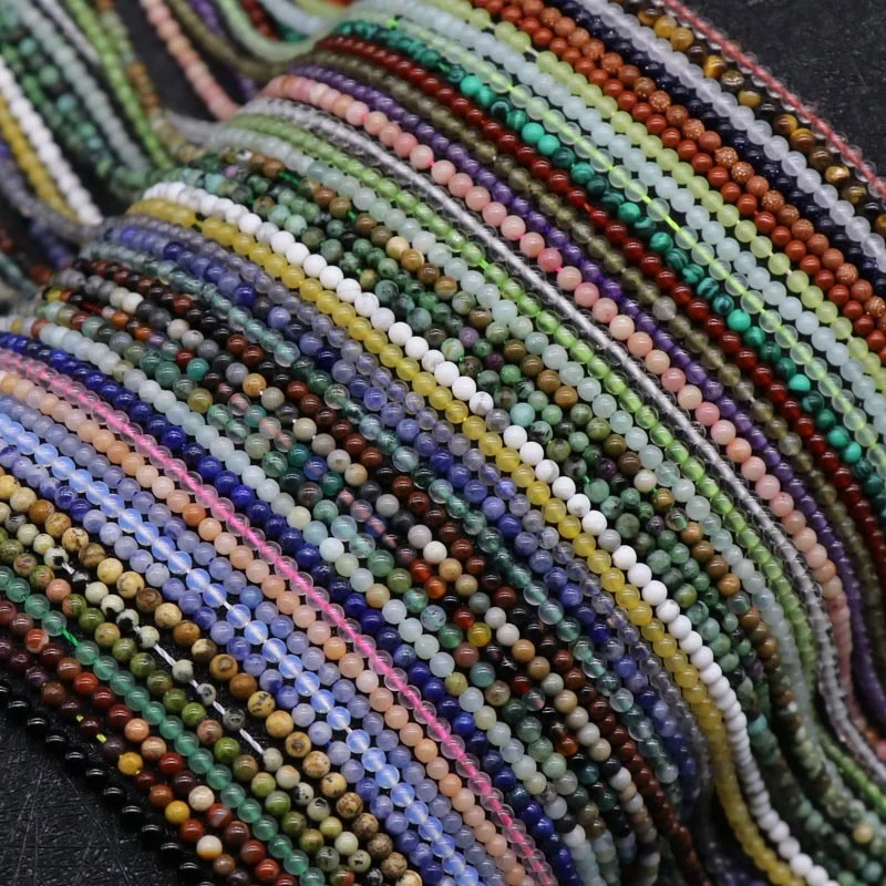 Natural stone 4mm 6mm 8mm 10mm round beads bracelet healing crystal loose gemstone DIY for jewelry making