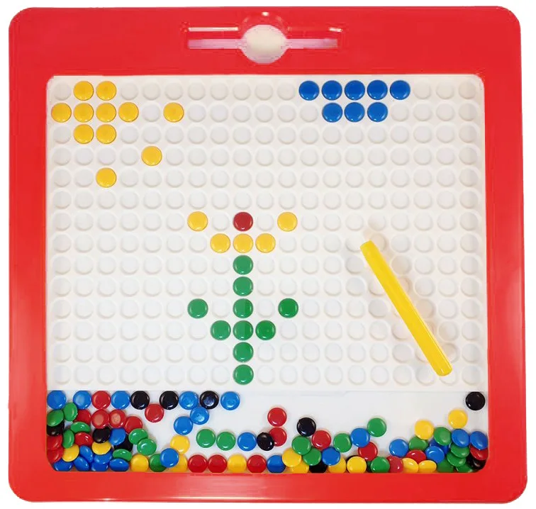 Children Big Magpad Cognitive Educational Toys Table Dots Doodle Board Magpad Magnetic Drawing Toy