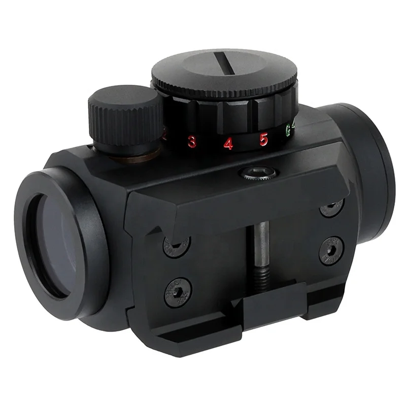 FOCUHUNTER 1X24 Red Green Dot Sight Lens Dual Illuminated 2 MOA Dot Hunting Micro Red Dot Scope Optics