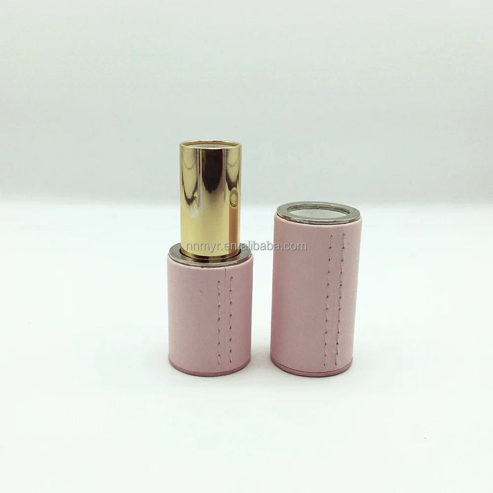 New 2024 Hot Selling Luxury Leather Magnetic Lipstick Tube 3.5g Limited Edition Leather Lipstick Tube Tax Free Shipping