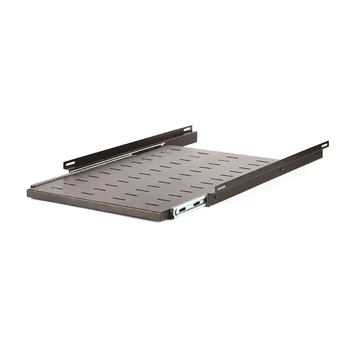 Adjustable 19' rackmount sliding shelf stainles Steel Rack Mount Shelves