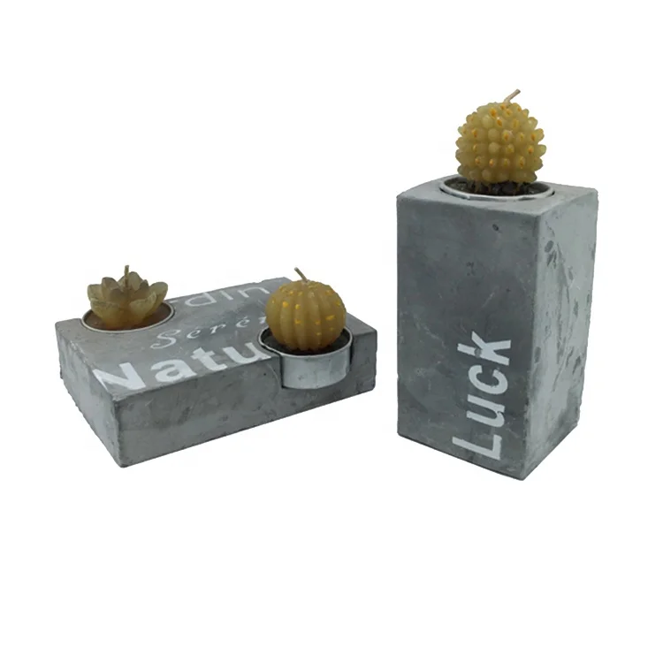 
Creative design tealight holder ceramic cement candlestick candle holder table decoration for home decor garden ornaments 