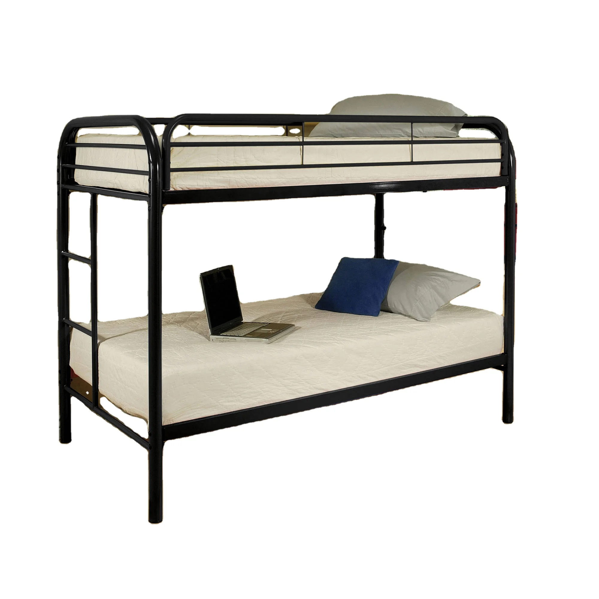 
Twin Over Twin Metal Bunk Bed children metal bed school student bunk bed 