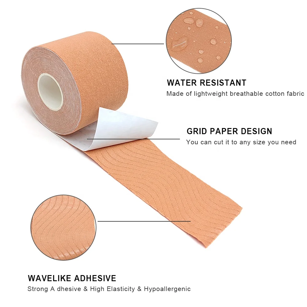 Wholesale Women Adhesive Breast Lift Boob Tape Lifting Boob Breast Tape Waterproof Boob Tape and Nipple Cover
