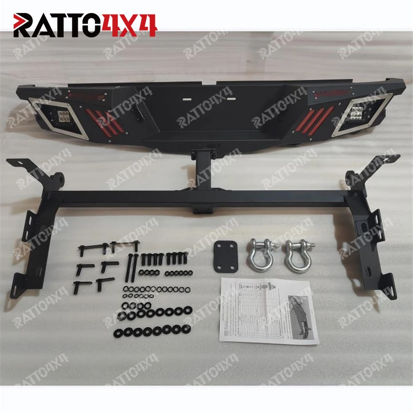 Ratto Customized Factory Wholesale Steel Rear Bumper For 4x4 Jeep Wrangler JK