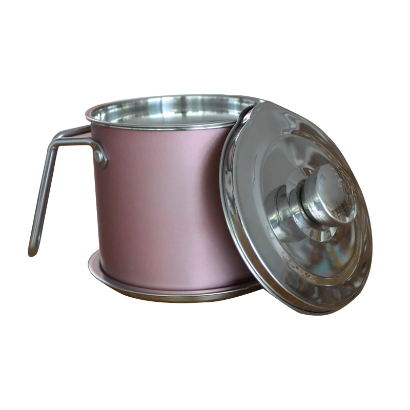 oil filter pot strainer pot wholesale kitchen oil colanders stainless steel pot bacon
