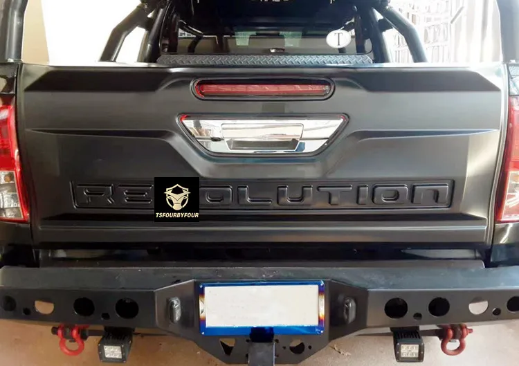 2015-2021 ABS Car Tailgate Trim Panel Cover Rear Door Plate Guard For Hilux Revo Exterior Car Accessories