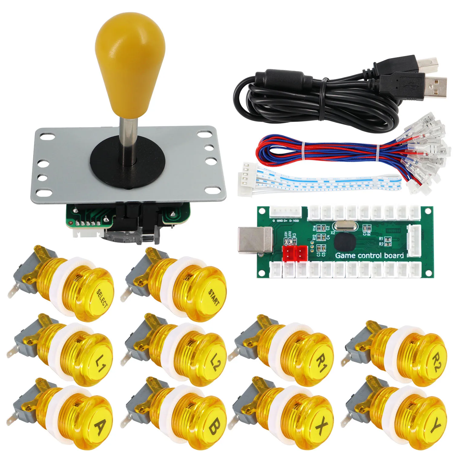 arcade Game Controller Joystick Push Buttons USB Encoder To Pc DIY Arcade Joystick Kit For Arcade Game Cabinet