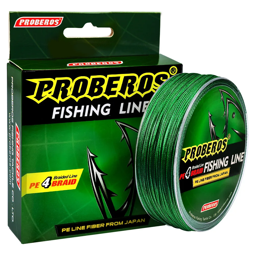 4-braided 100-meter strong horseyellow/blue/red/gray/Green 5-color PE line 0.4#-10# braided line  fishing line