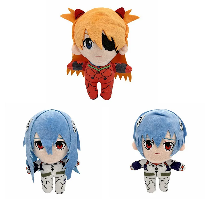 Унисекс Evangelion Ayanami Rei Ayashi плюшевая фигурка кросс-бордюр хлопок медведь игрушка с ПП наполнением вышитые аксессуары на день рождения