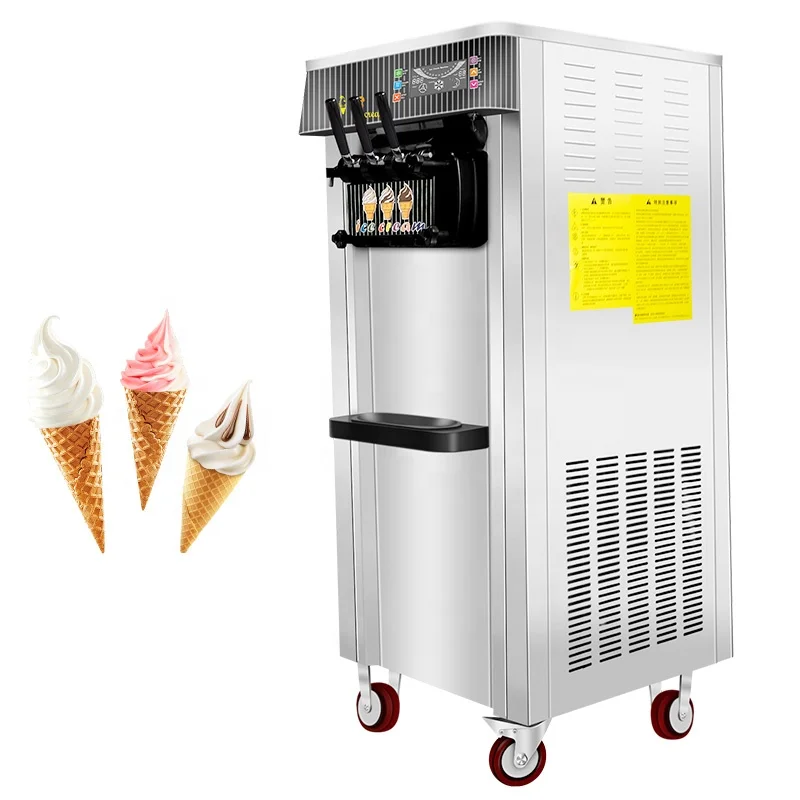 New Ice Cream Machine Cart Big Ones Ice-Cream Making Frozen JM-S20B Rolling Icecram Syrup Smart Vending Small Italian Cornet