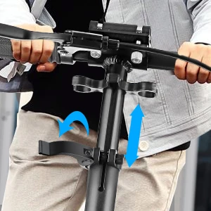 Folding Scooter with big wheels for Teens/Adult with 3 Adjustment Levels Scooters with Dual Suspension