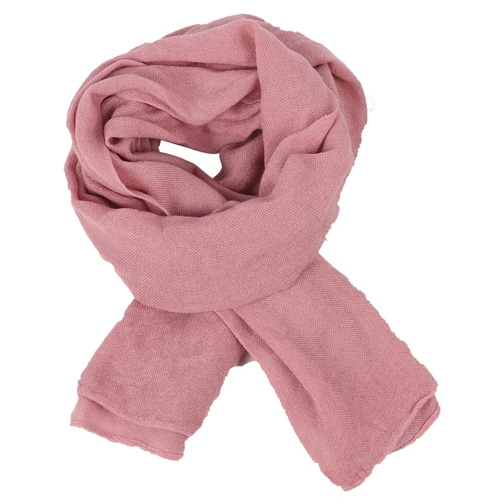 Cheap Wholesale Autumn and Winter Unisex Scarf Pure Color Comfortable Soft  Cashmere Scarf Shawl