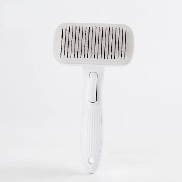Manufacturer Automatic Dog Cat Hair Removal Brush Self Cleaning Slicker Pet Grooming Comb