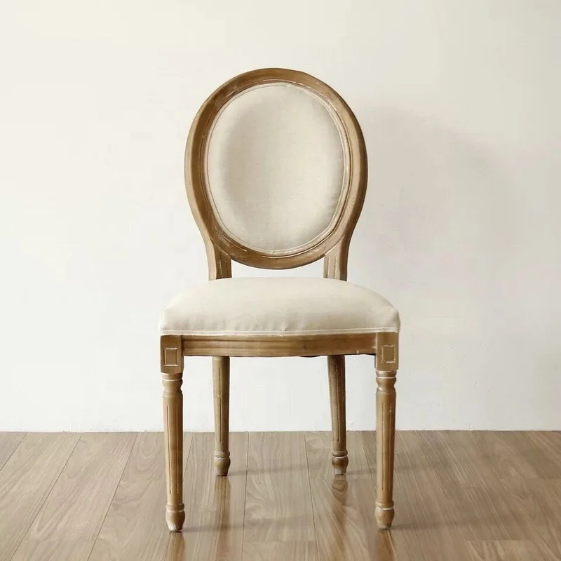 European Style Wedding Dining Chair Hotel Wholesale Antique indoor outdoor Wooden Louis Dining Chair Ghost Chair