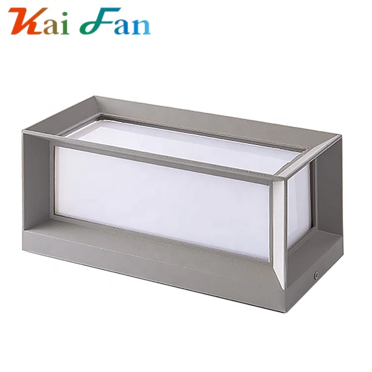 
Luxury black grey bedroom bedside outdoor waterproof ip65 cube led wall light 