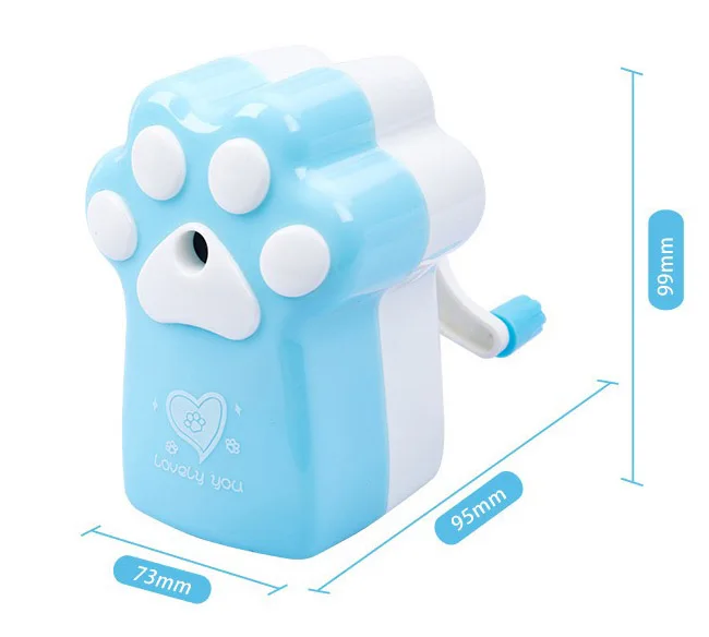 Happy design cute cat claw shape students office pencil sharpener