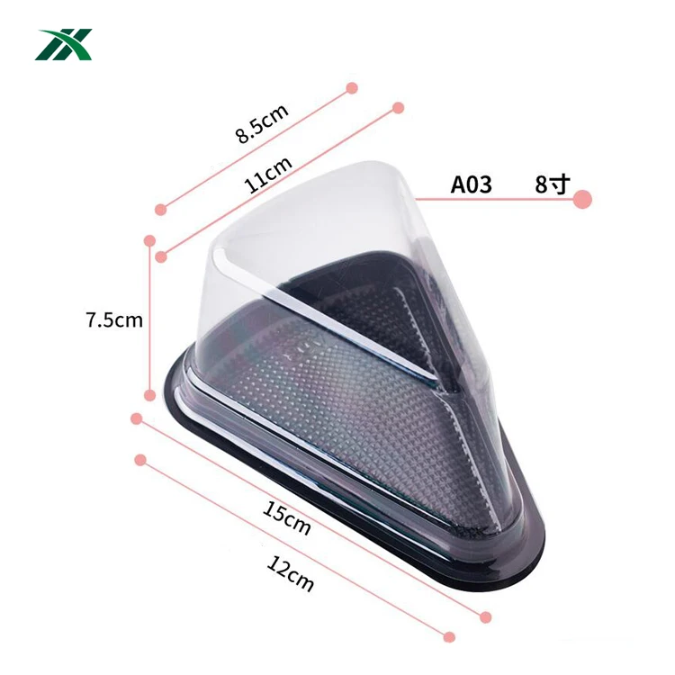 
Cake Boxes Wholesale Disposable Plastic Cupcake Bakery Containers Dessert Boxes Slice Sweet Clear Cakes And Pastries Package 