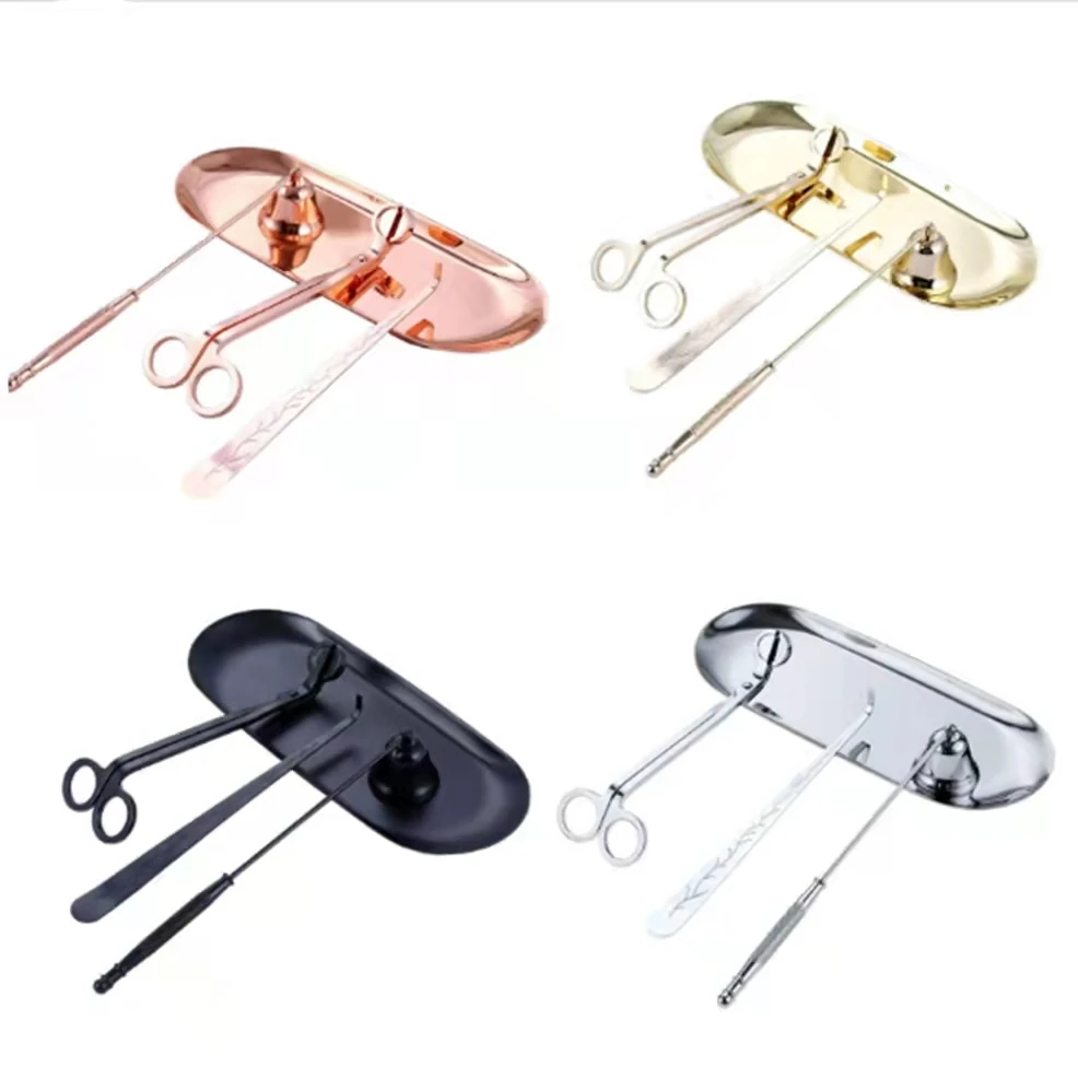 Wholesale Candle Accessories Wick Trimmer Candle Snuffer Candle Scissors set