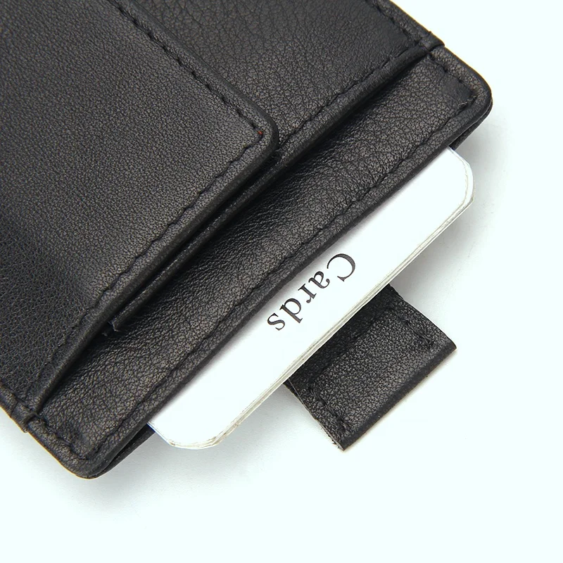 
New Design Coin Purse Money Clip Rfid Blocking Portable Card Wallet 