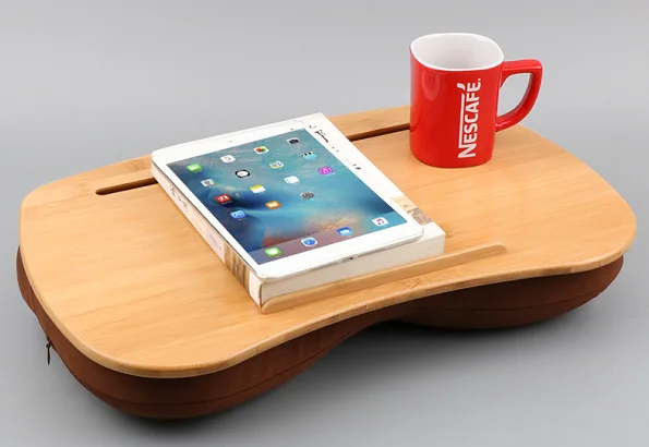
Bamboo Laptop Tray Pillow Lap Desk With Cushion Lap Computer Desk Pillow Stand 