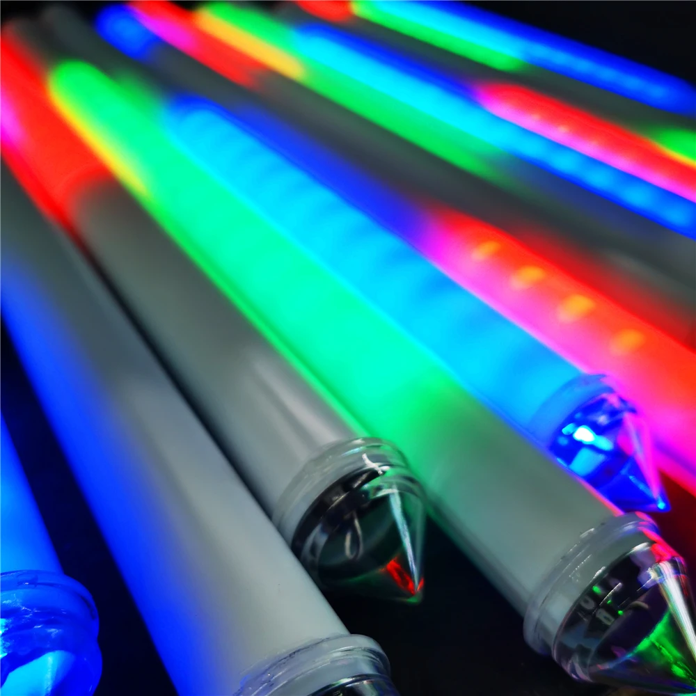 High Quality 24W 30W 40W 60LEDs/M 360 Vertical Tube Rgb Tube Light Led Dmx 3d Tube Meteor Lighting